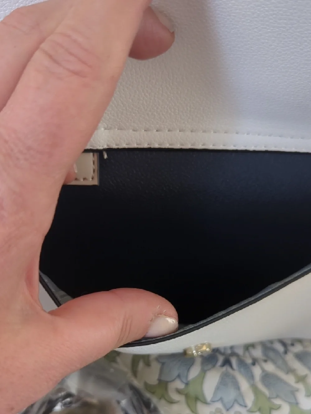 Fiorelli Mia Grab Bag Two-Tone Cream & Navy Satchel